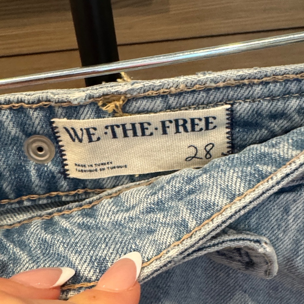 FREE PEOPLE X REVOLVE MAXINE DENIM SKORT size 28 - Picture 4 of 7